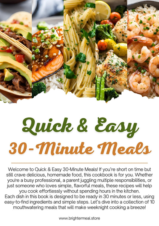 🍽️ Quick & Easy 30-Minute Meals – Cook Delicious Meals in No Time! ⏳🔥